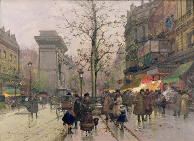 Porte St. Denis, Paris - Eugene Galien Laloue